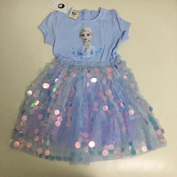 Frozen Elsa sparkly sequin dress - Picture 6 of 7